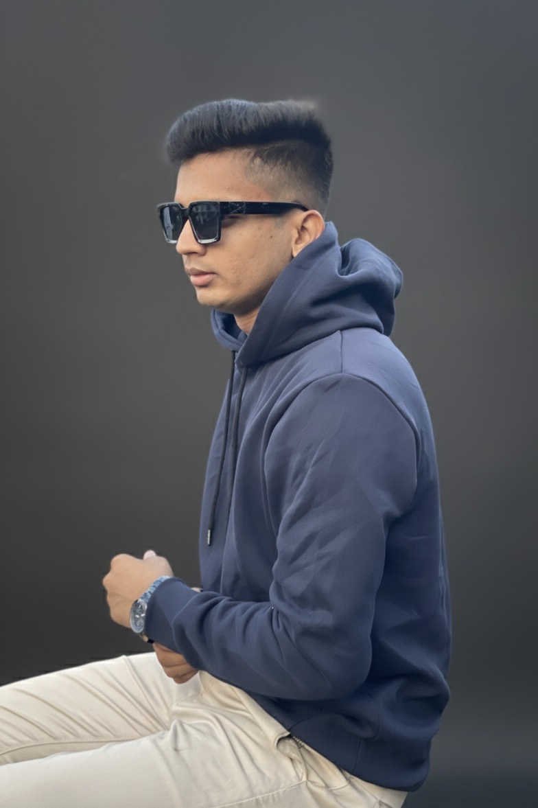 প্রিমিয়াম One-side Brush Fleece হুডি — 350+ GSM  - Image 4