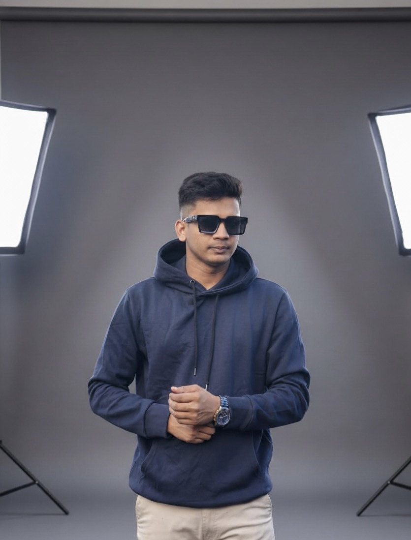 প্রিমিয়াম One-side Brush Fleece হুডি — 350+ GSM  - Image 6